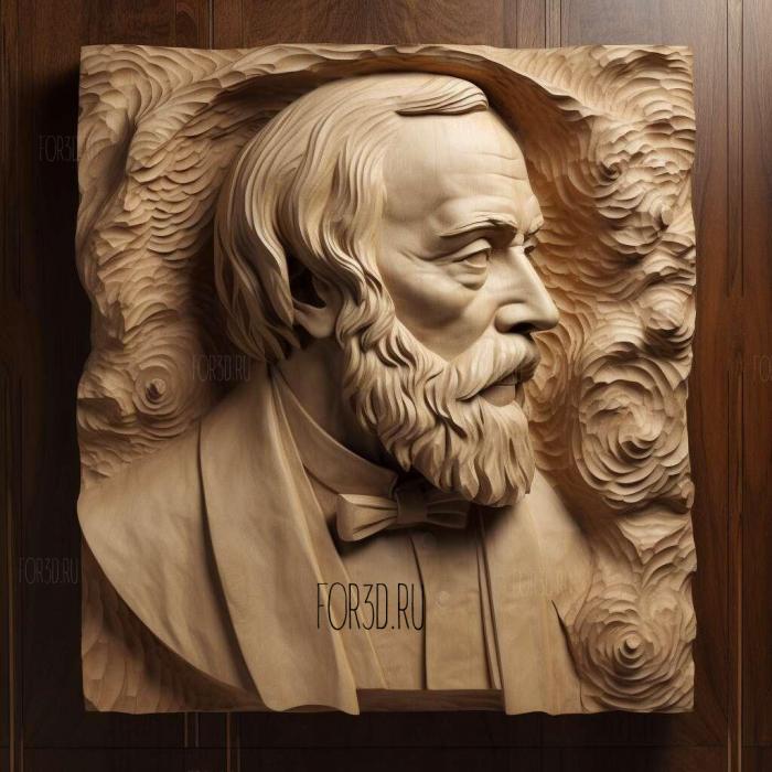 Джозеф Листер 3 3d stl модель для ЧПУ